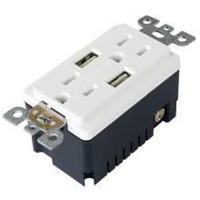 TR-BAS15-2USB UL and CUL listed RECEPTACLE with USB